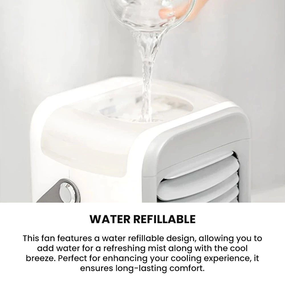 TYLEX XM33 Portable Water Air Cooling Fan Multi-Function 3 Speed Mode