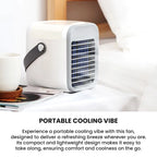PINK - TYLEX XM33 Portable Water Air Cooling Fan Multi-Function 3 Speed Mode