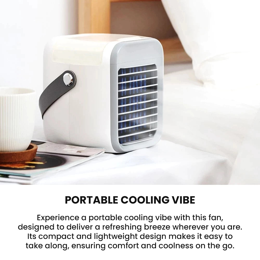 PINK - TYLEX XM33 Portable Water Air Cooling Fan Multi-Function 3 Speed Mode