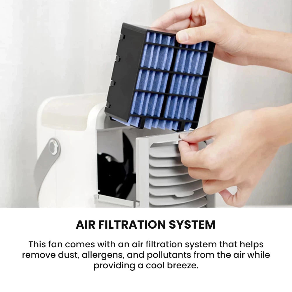 TYLEX XM33 Portable Water Air Cooling Fan Multi-Function 3 Speed Mode